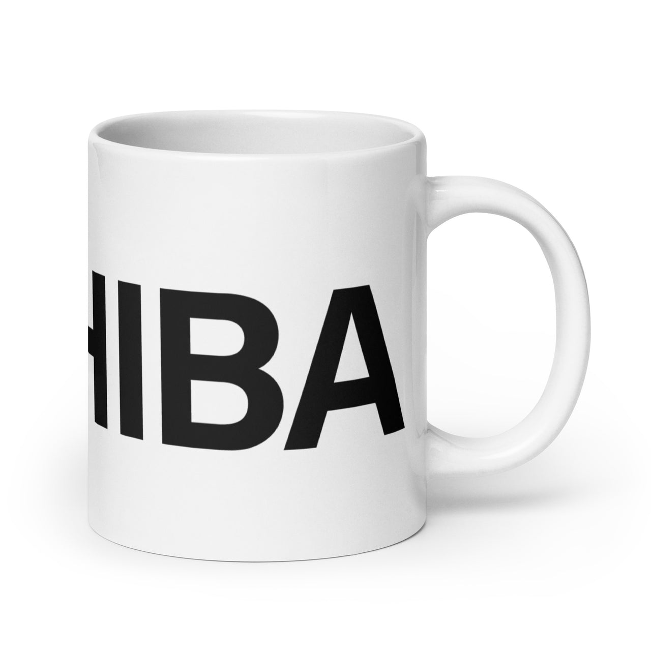 BRUHIBA "BRUHIBA" Black and White Mug